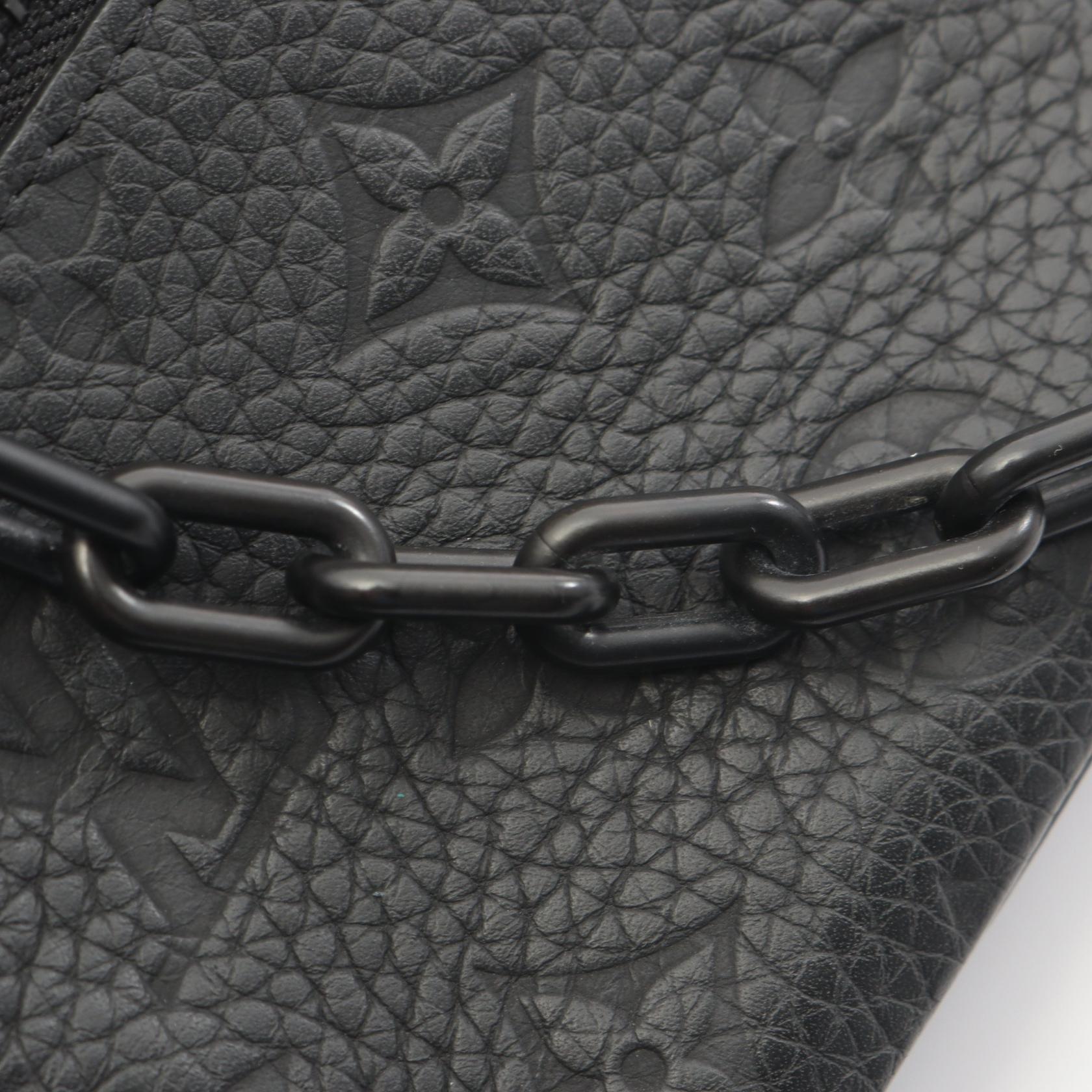 ポシェットヴォルガ モノグラムトリヨン クラッチバッグ セカンドバッグ レザー ブラック ルイヴィトン バッグ LOUIS VUITTON