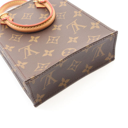 プティット サックプラ モノグラム 2WAY ハンドバッグ PVC レザー ブラウン ルイヴィトン バッグ LOUIS VUITTON