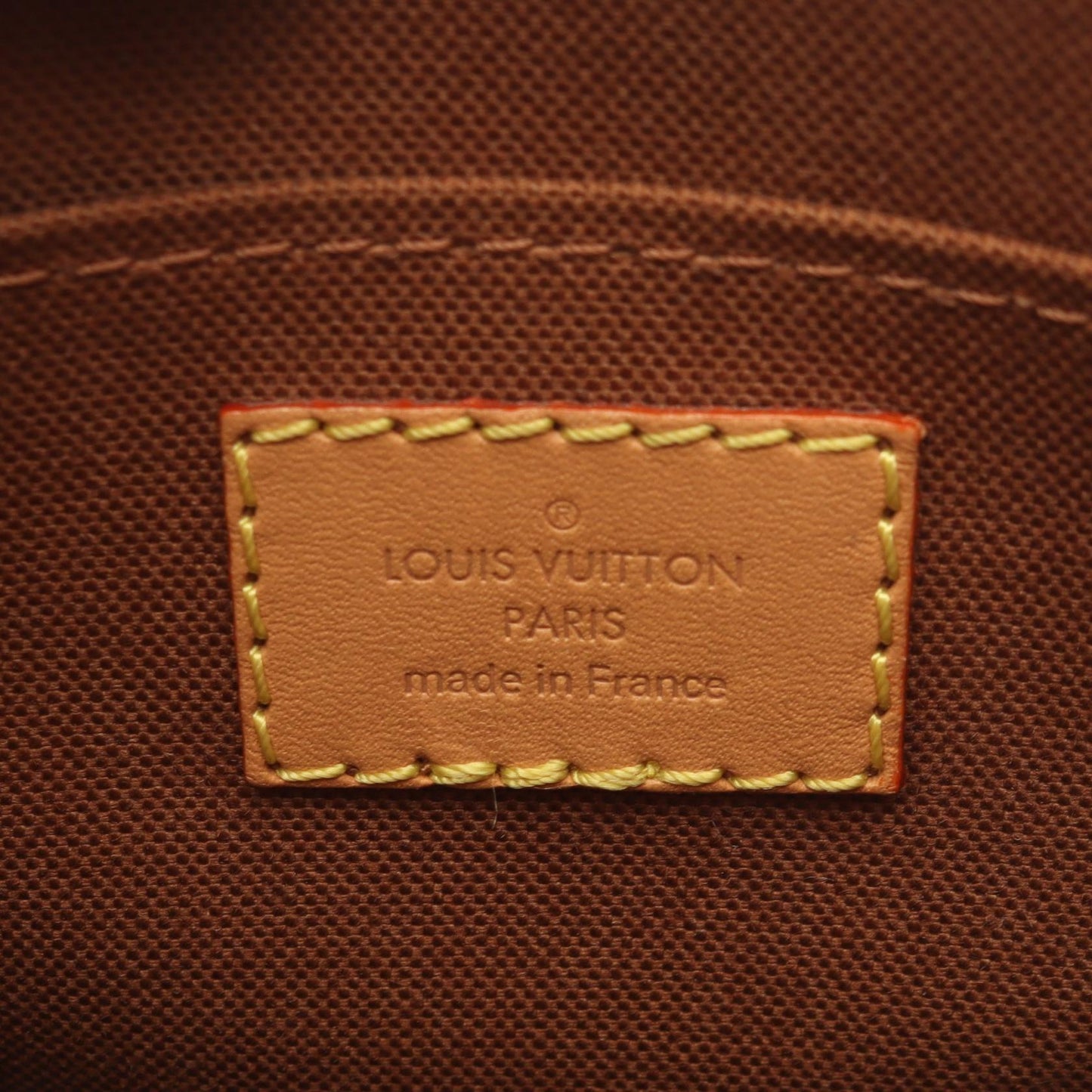 プティット サックプラ モノグラム 2WAY ハンドバッグ PVC レザー ブラウン ルイヴィトン バッグ LOUIS VUITTON