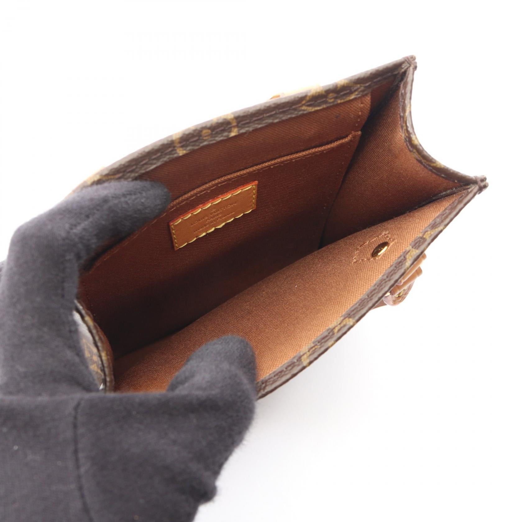 プティット サックプラ モノグラム 2WAY ハンドバッグ PVC レザー ブラウン ルイヴィトン バッグ LOUIS VUITTON