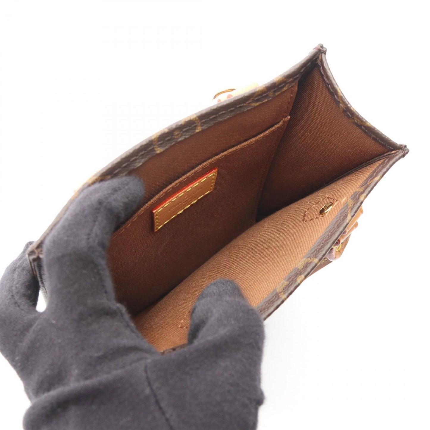 プティット サックプラ モノグラム 2WAY ハンドバッグ PVC レザー ブラウン ルイヴィトン バッグ LOUIS VUITTON
