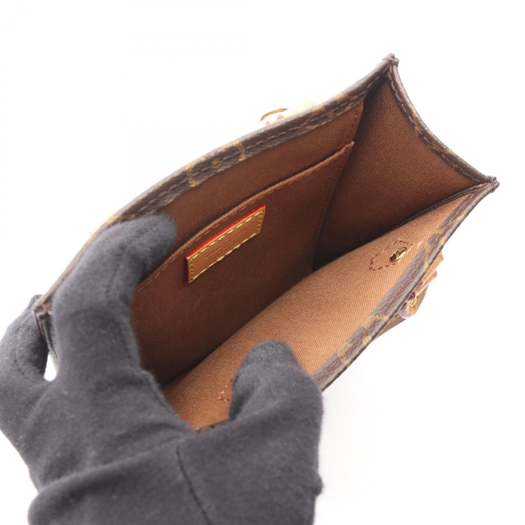 プティット サックプラ モノグラム 2WAY ハンドバッグ PVC レザー ブラウン ルイヴィトン バッグ LOUIS VUITTON