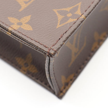 プティット サックプラ モノグラム 2WAY ハンドバッグ PVC レザー ブラウン ルイヴィトン バッグ LOUIS VUITTON