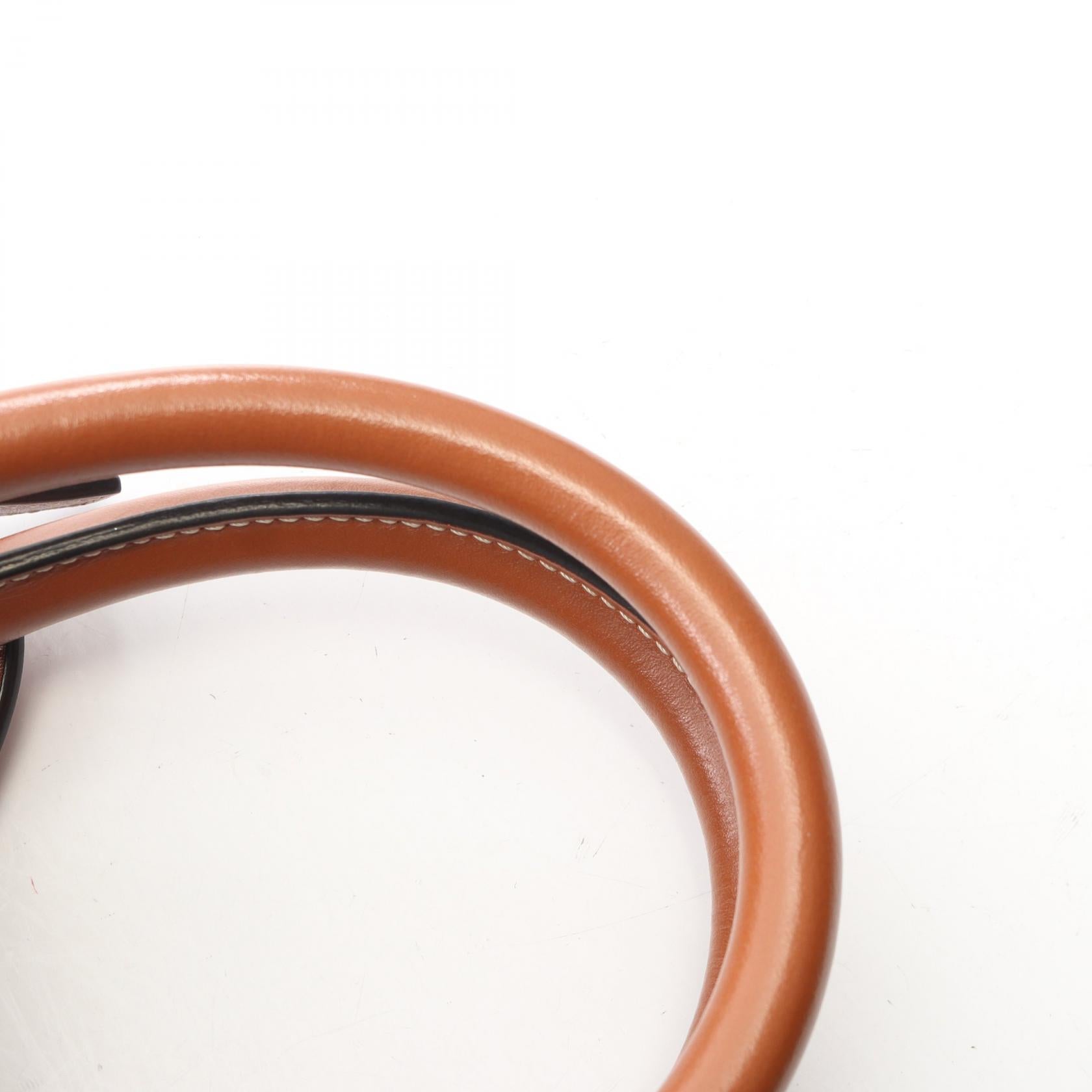 ミニ バーティカル カバ トリオンフ 2WAY ハンドバッグ PVC レザー オフホワイト ブラウン セリーヌ バッグ CELINE