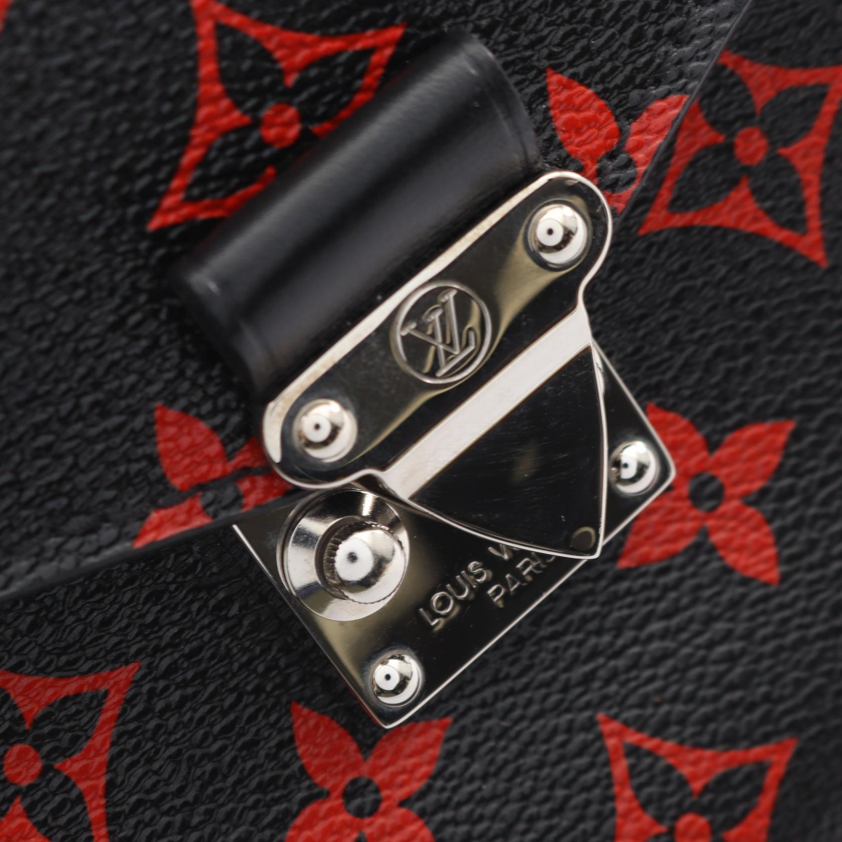 ポシェット メティスMM モノグラムアンフラルージュ 2WAY ハンドバッグ PVC レザー ブラック レッド ルイヴィトン バッグ LOUIS VUITTON