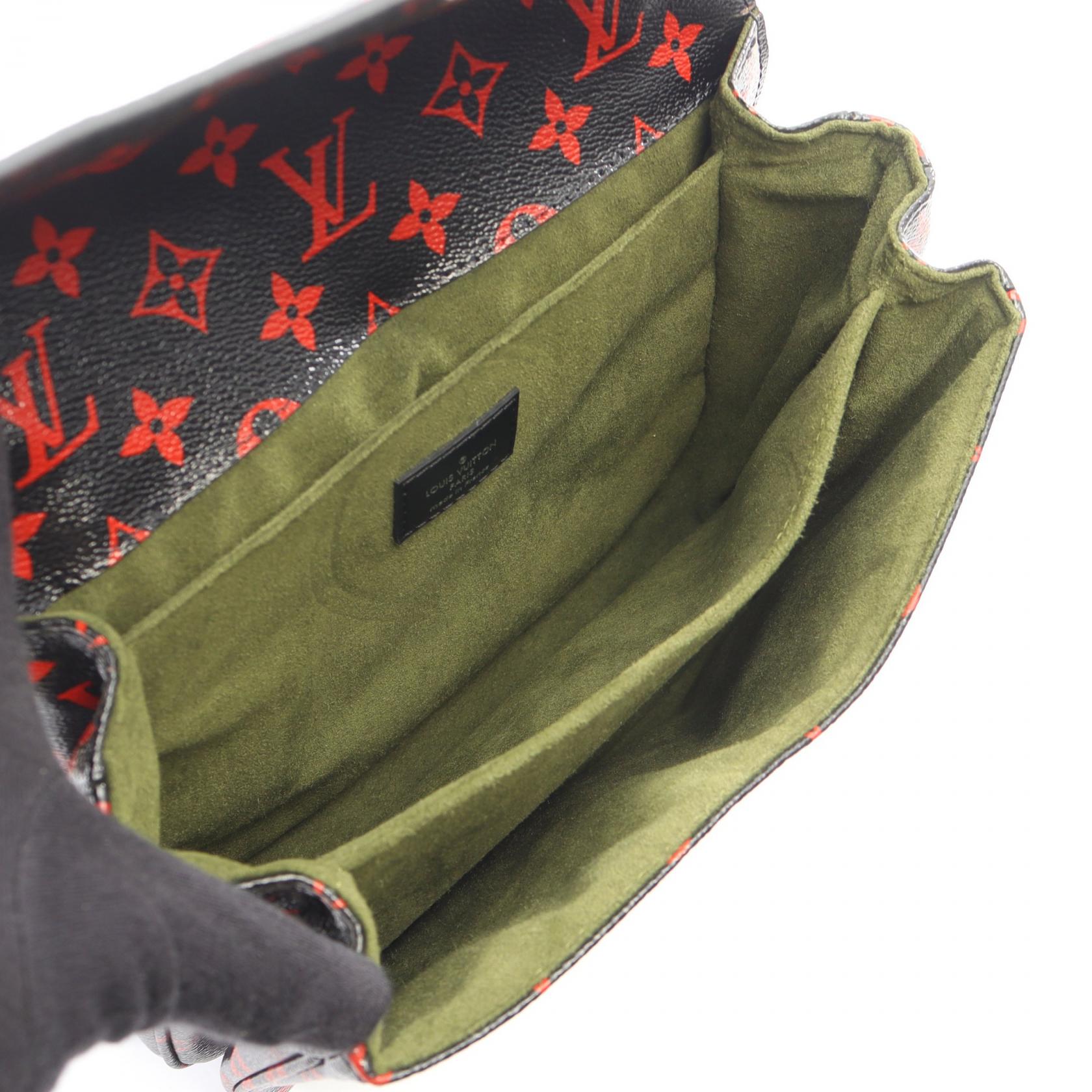 ポシェット メティスMM モノグラムアンフラルージュ 2WAY ハンドバッグ PVC レザー ブラック レッド ルイヴィトン バッグ LOUIS VUITTON