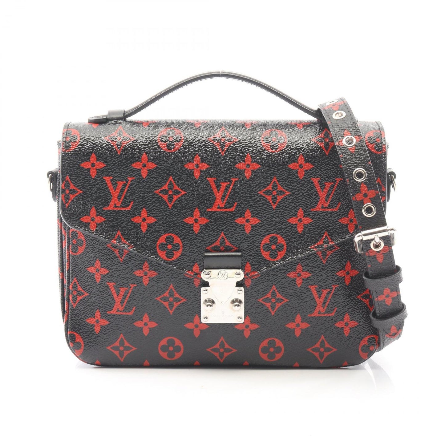 ポシェット メティスMM モノグラムアンフラルージュ 2WAY ハンドバッグ PVC レザー ブラック レッド ルイヴィトン バッグ LOUIS VUITTON