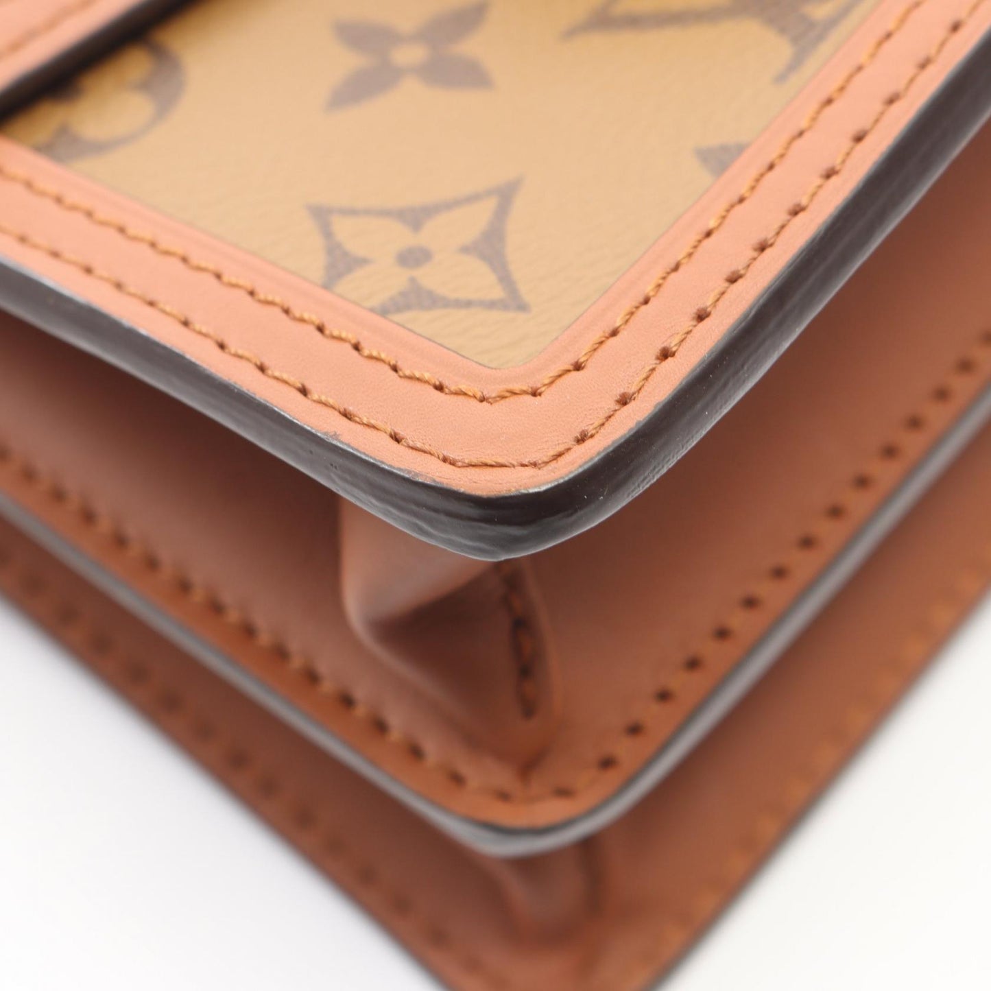 ドーフィーヌ MINI モノグラムリバース ショルダーバッグ PVC レザー ブラウン ベージュ ルイヴィトン バッグ LOUIS VUITTON