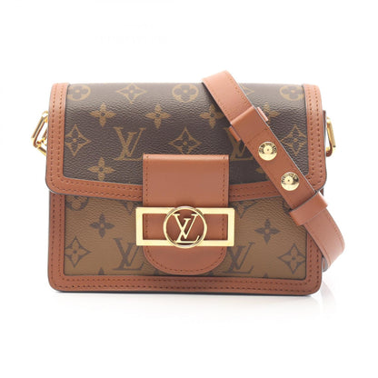 ドーフィーヌ MINI モノグラムリバース ショルダーバッグ PVC レザー ブラウン ベージュ ルイヴィトン バッグ LOUIS VUITTON