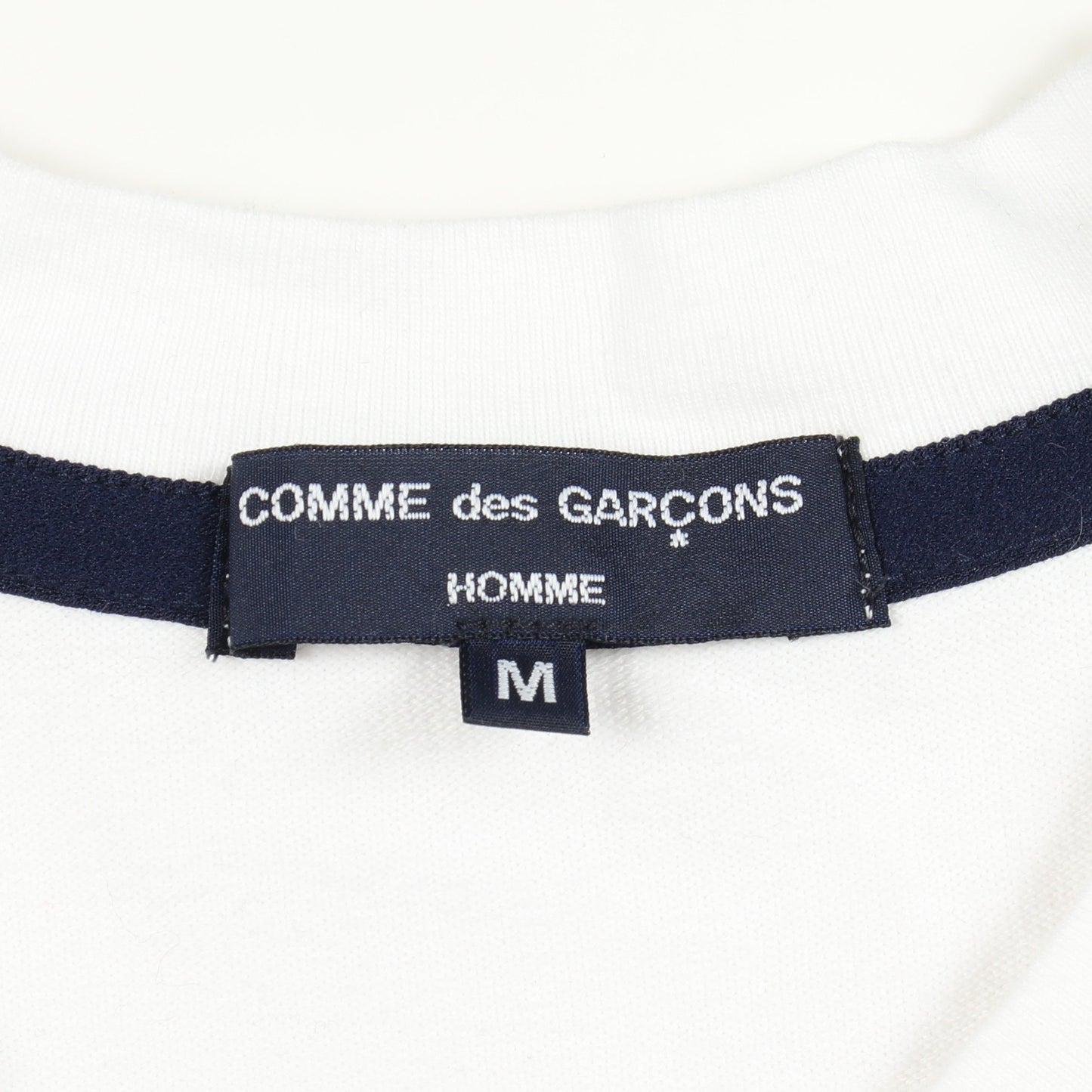 ボーダー 半袖Tシャツ コットン ホワイト ブラック コムデギャルソンオム