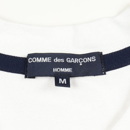 ボーダー 半袖Tシャツ コットン ホワイト ブラック コムデギャルソンオム