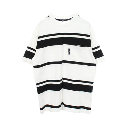 ボーダー 半袖Tシャツ コットン ホワイト ブラック コムデギャルソンオム
