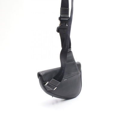 DIOR × kaws SADDLE サドル ボディバッグ レザー ブラック ホワイト イエロー ディオール バッグ DIOR