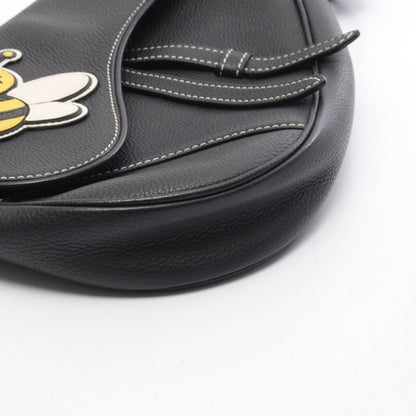 DIOR × kaws SADDLE サドル ボディバッグ レザー ブラック ホワイト イエロー ディオール バッグ DIOR