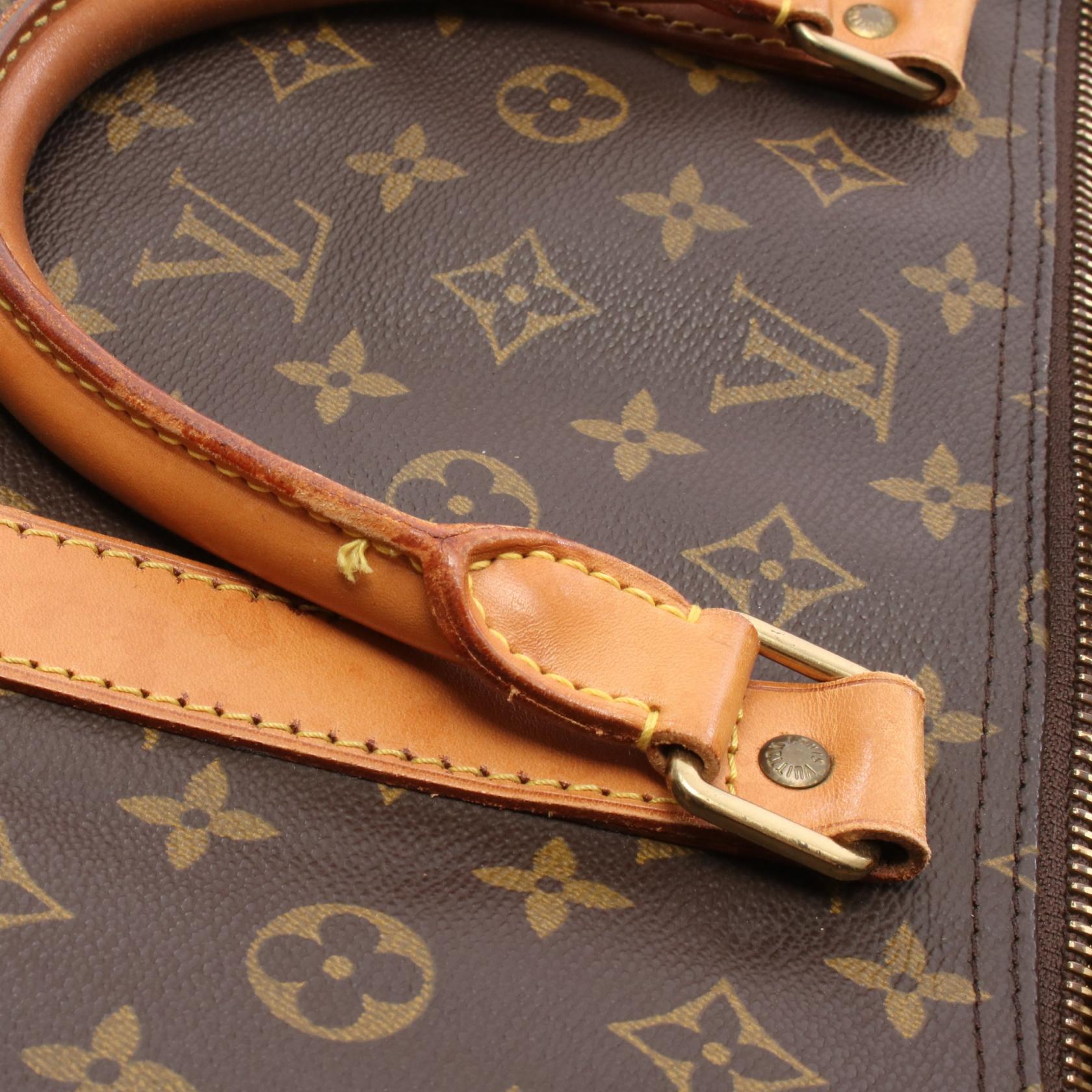 キーポル60 モノグラム ボストンバッグ PVC レザー ブラウン ルイヴィトン バッグ LOUIS VUITTON