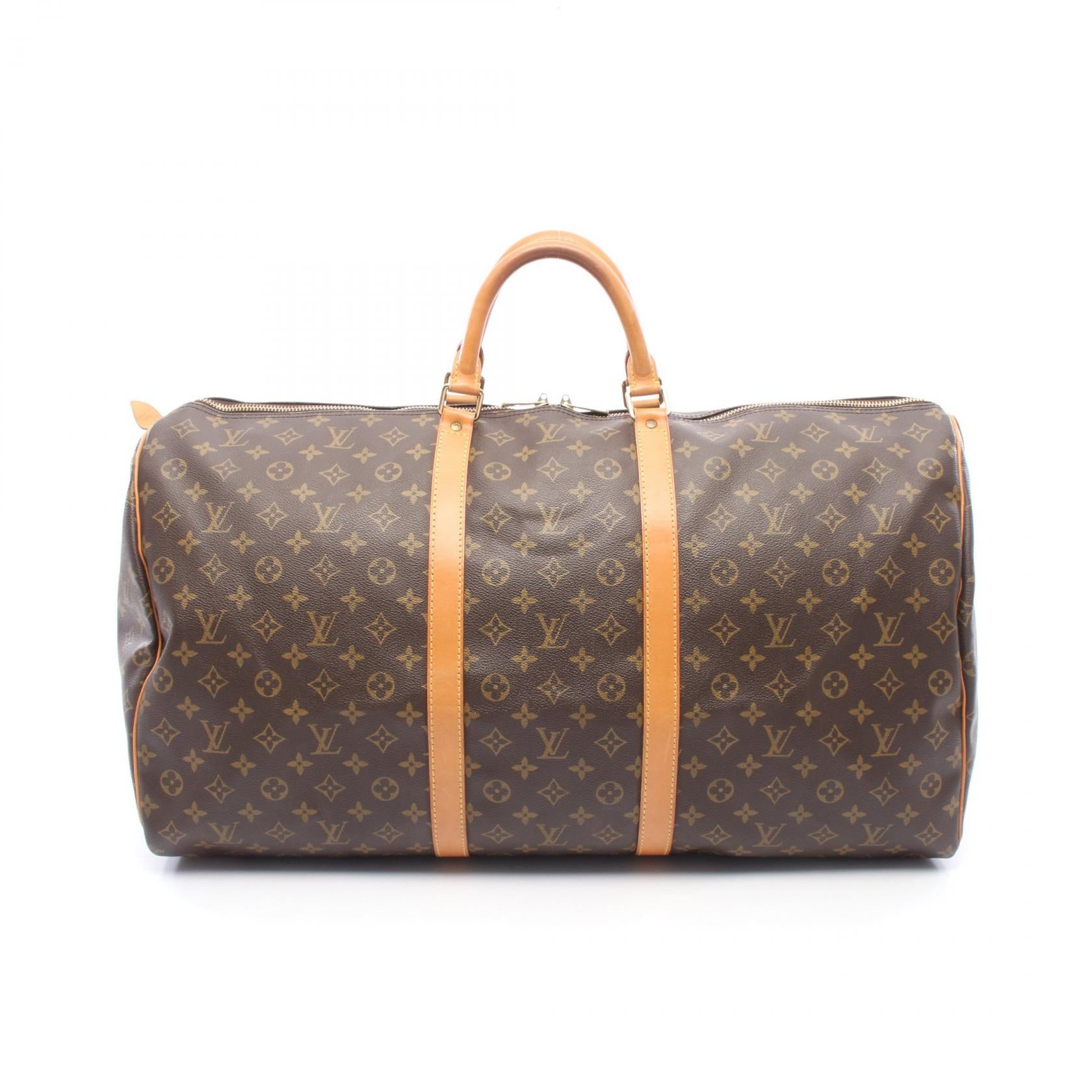 キーポル60 モノグラム ボストンバッグ PVC レザー ブラウン ルイヴィトン バッグ LOUIS VUITTON