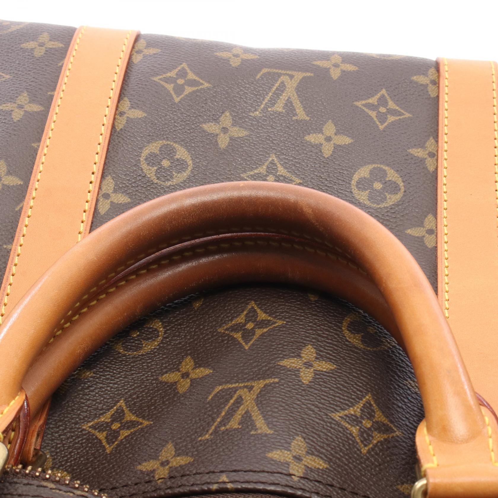 キーポル60 モノグラム ボストンバッグ PVC レザー ブラウン ルイヴィトン バッグ LOUIS VUITTON