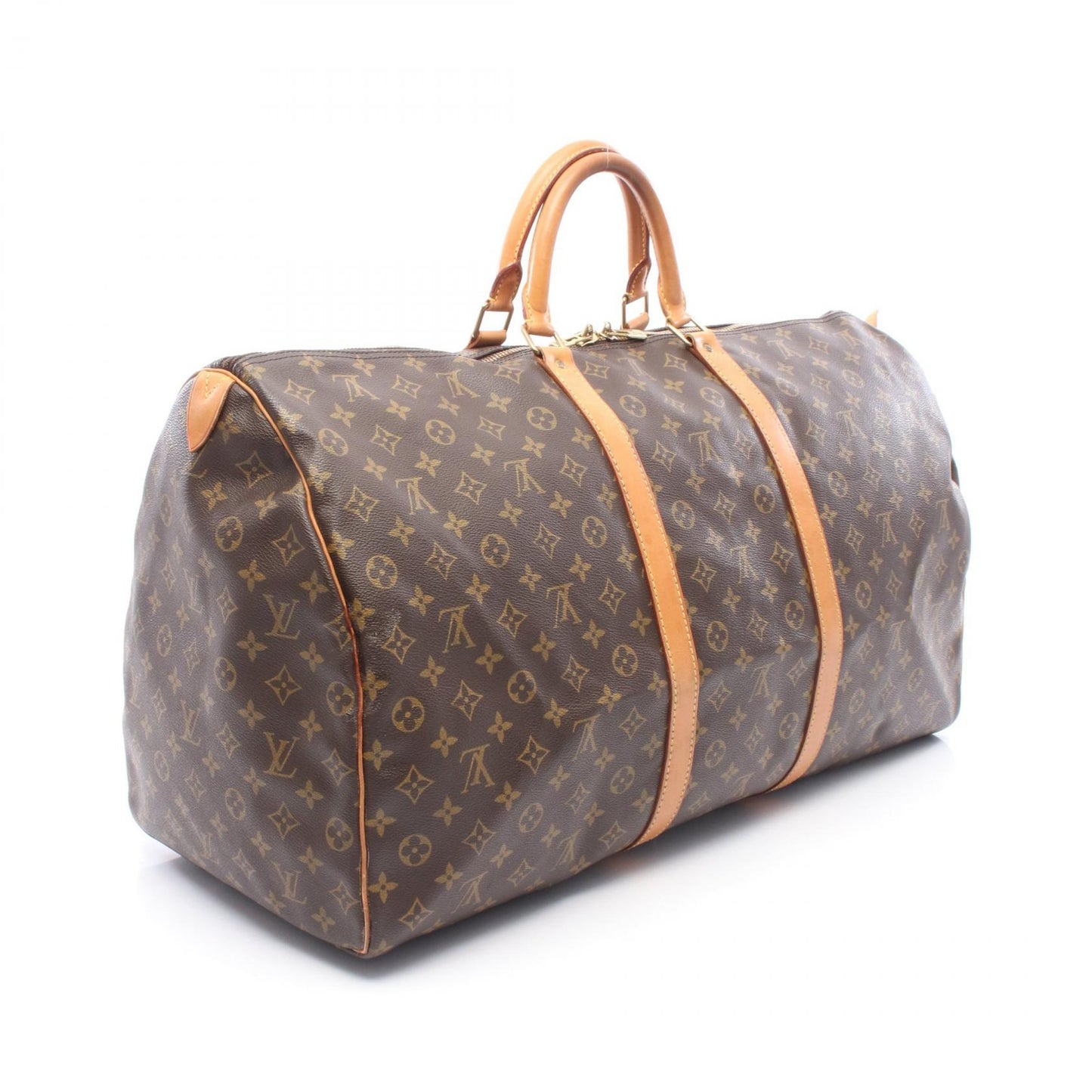 キーポル60 モノグラム ボストンバッグ PVC レザー ブラウン ルイヴィトン バッグ LOUIS VUITTON