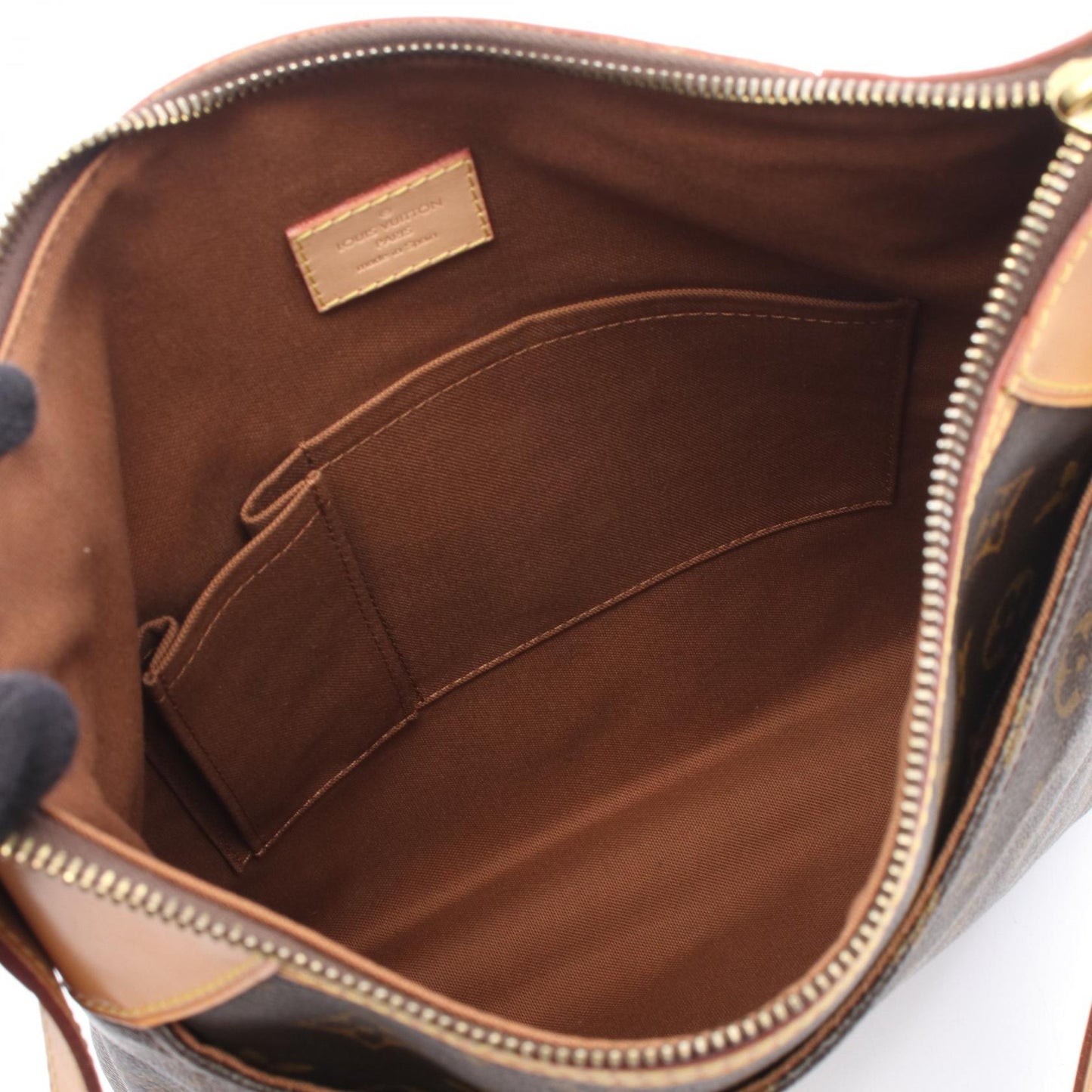 オデオンMM モノグラム ショルダーバッグ PVC レザー ブラウン ルイヴィトン バッグ LOUIS VUITTON
