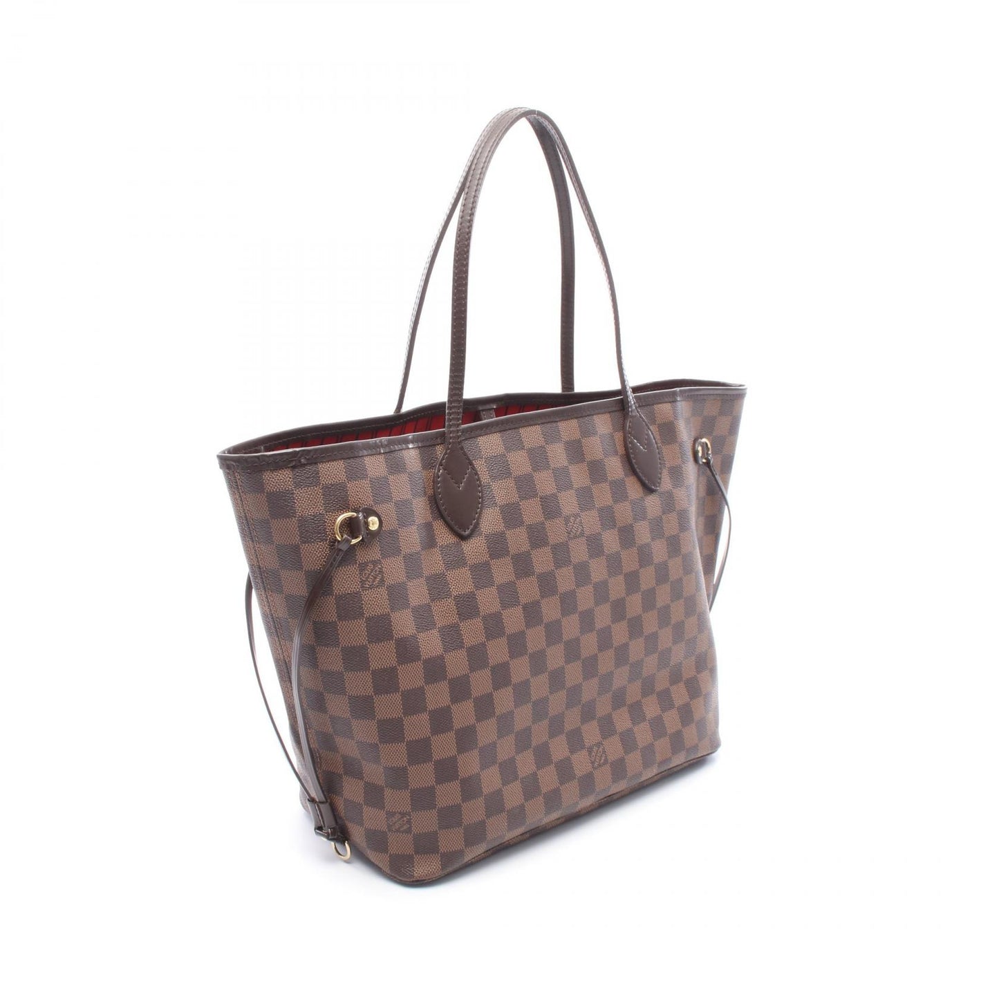 ネヴァーフルMM ダミエエベヌ ショルダーバッグ トートバッグ PVC レザー ブラウン ルイヴィトン バッグ LOUIS VUITTON