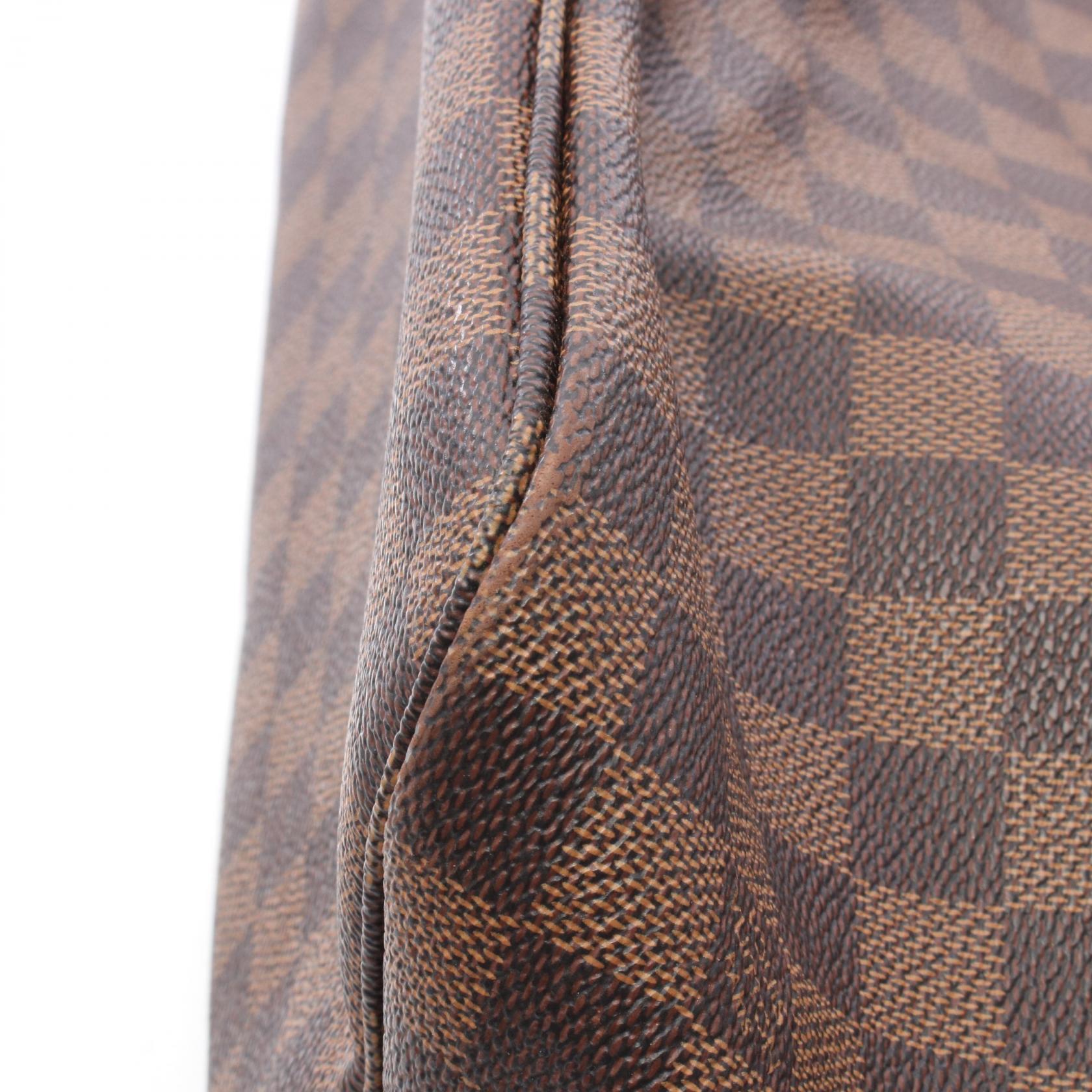 ネヴァーフルMM ダミエエベヌ ショルダーバッグ トートバッグ PVC レザー ブラウン ルイヴィトン バッグ LOUIS VUITTON