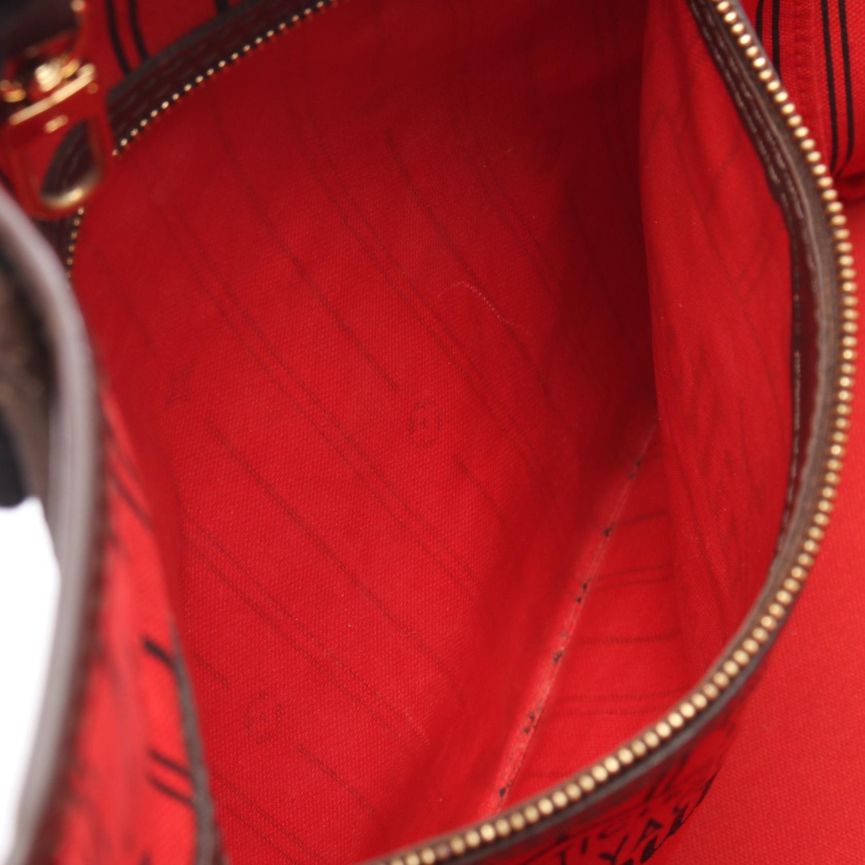 ネヴァーフルMM ダミエエベヌ ショルダーバッグ トートバッグ PVC レザー ブラウン ルイヴィトン バッグ LOUIS VUITTON