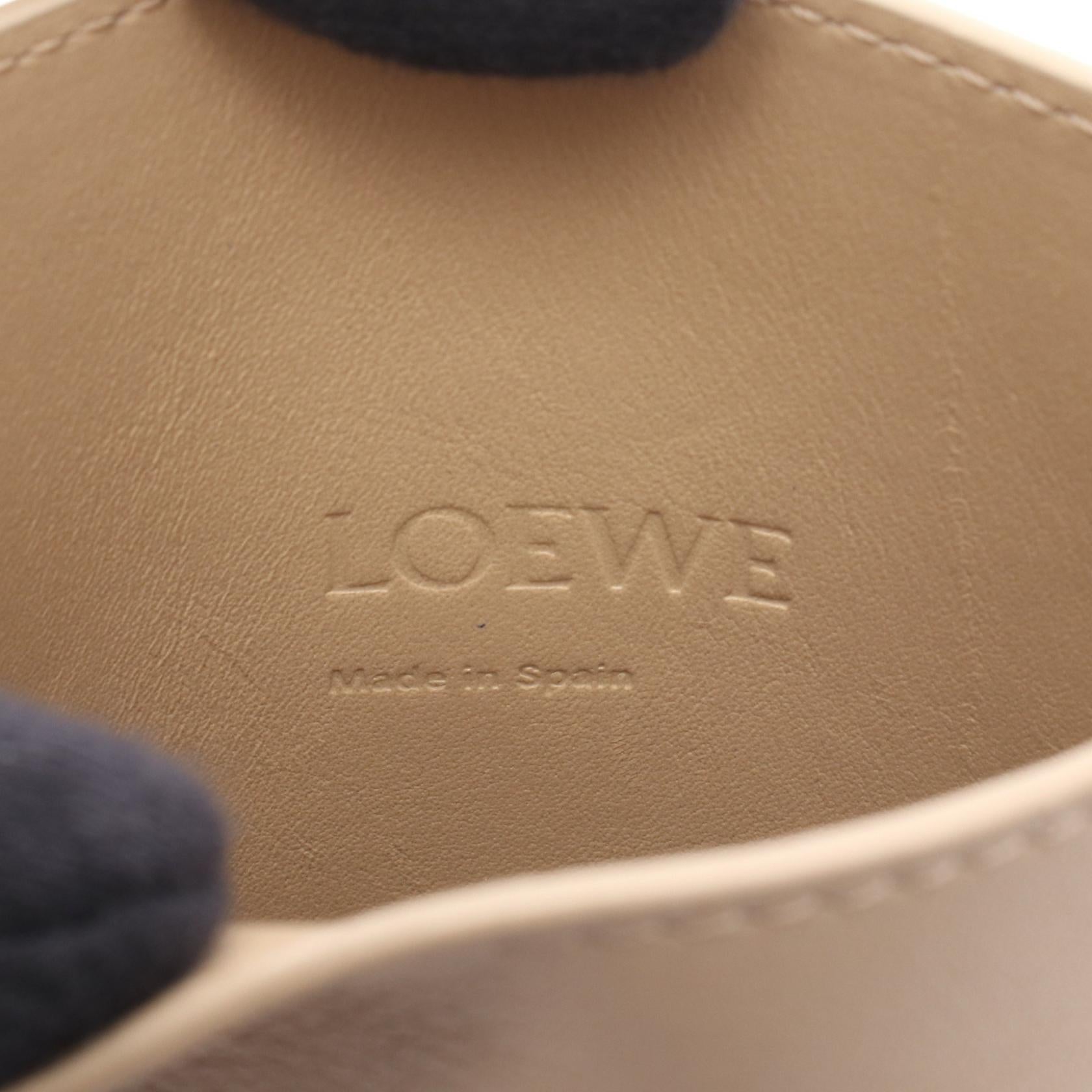 ダイスポケット ショルダーバッグ レザー ベージュ ロエベ バッグ LOEWE