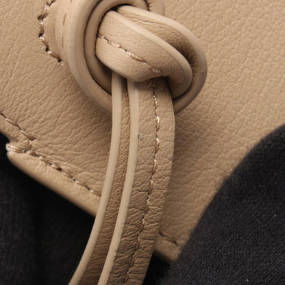 ダイスポケット ショルダーバッグ レザー ベージュ ロエベ バッグ LOEWE