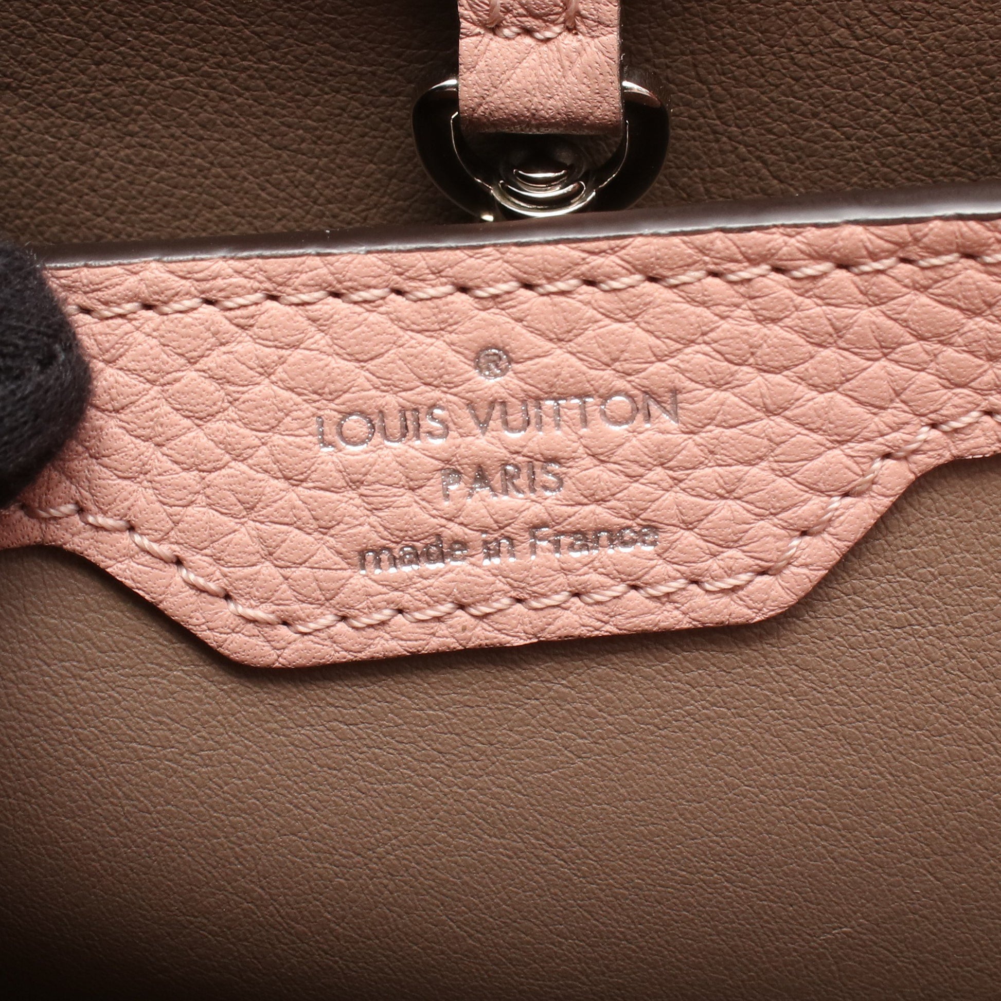 カプシーヌMM マグノリア 2WAY ハンドバッグ レザー ピンクベージュ ルイヴィトン バッグ LOUIS VUITTON