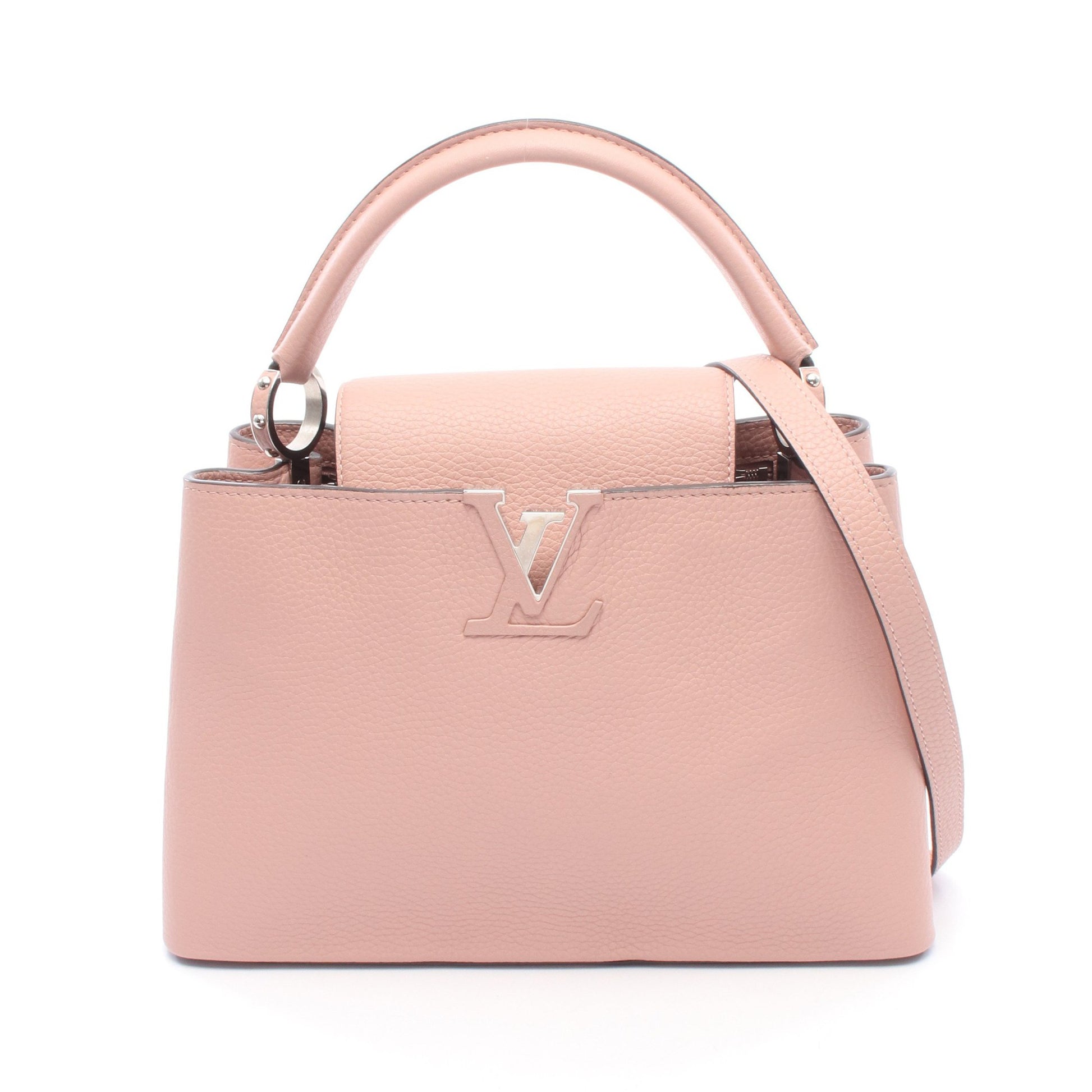 カプシーヌMM マグノリア 2WAY ハンドバッグ レザー ピンクベージュ ルイヴィトン バッグ LOUIS VUITTON