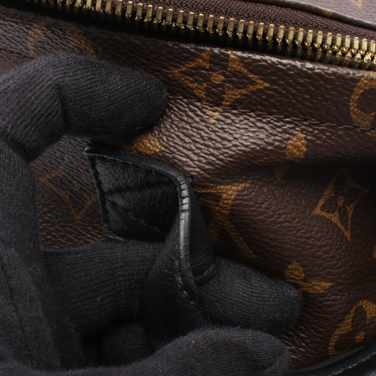 パームスプリングス バックパックPM モノグラム リュックサック PVC レザー ブラウン ブラック ルイヴィトン バッグ LOUIS VUITTON