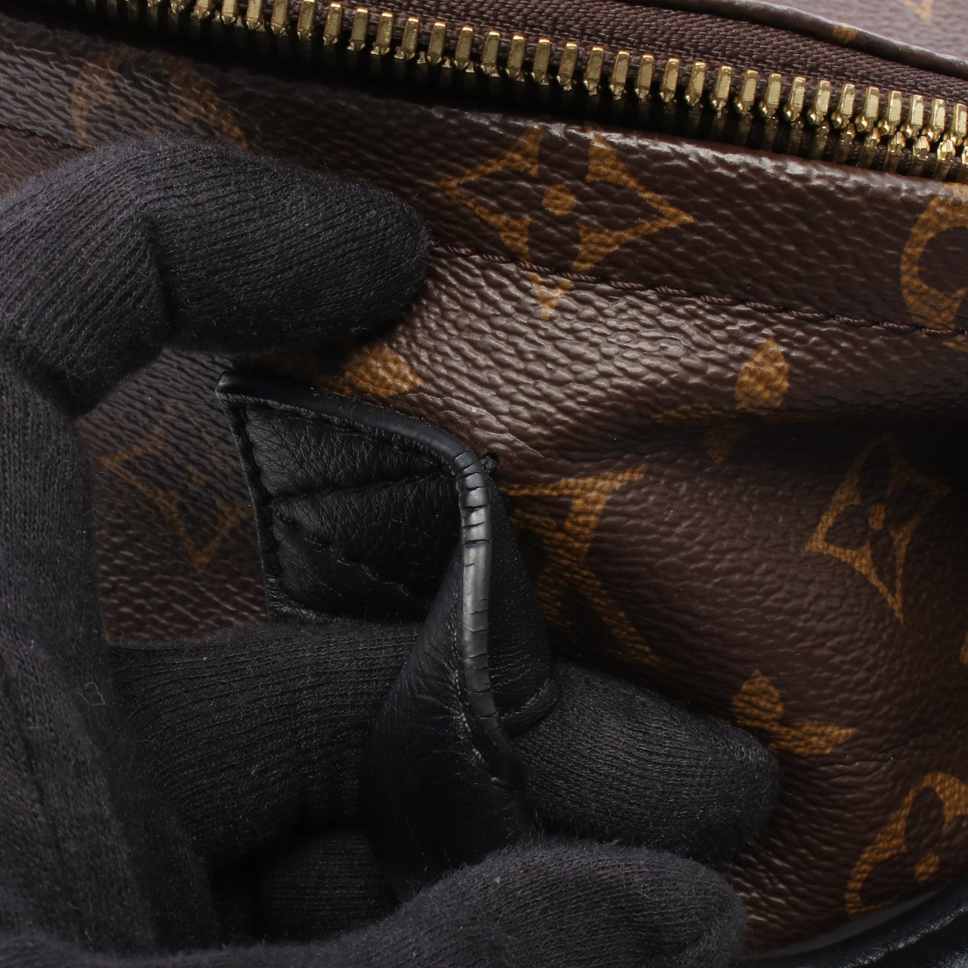 パームスプリングス バックパックPM モノグラム リュックサック PVC レザー ブラウン ブラック ルイヴィトン バッグ LOUIS VUITTON