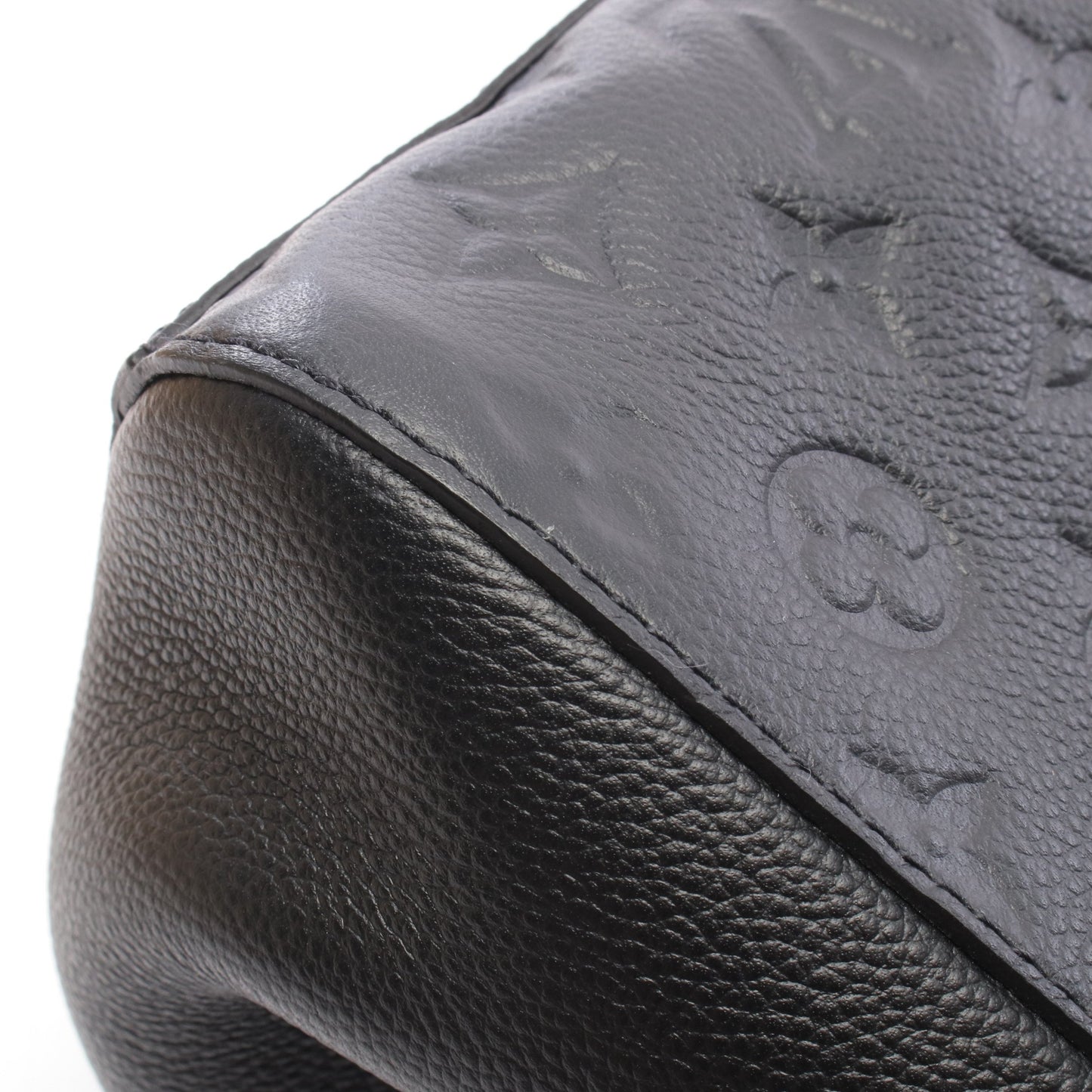 モンテーニュMM モノグラムアンプラント ノワール 2WAY ハンドバッグ レザー ブラック ルイヴィトン バッグ LOUIS VUITTON