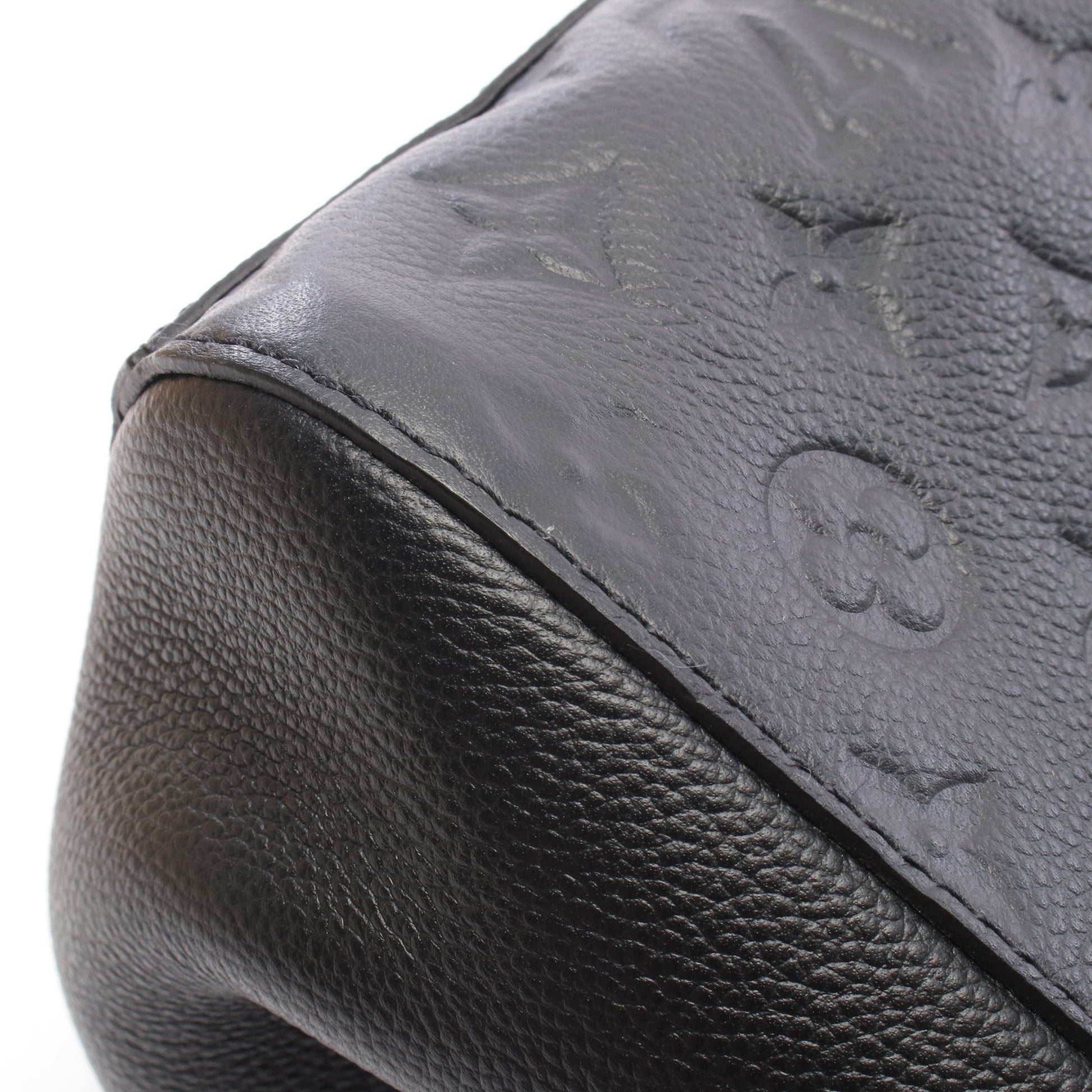 モンテーニュMM モノグラムアンプラント ノワール 2WAY ハンドバッグ レザー ブラック ルイヴィトン バッグ LOUIS VUITTON