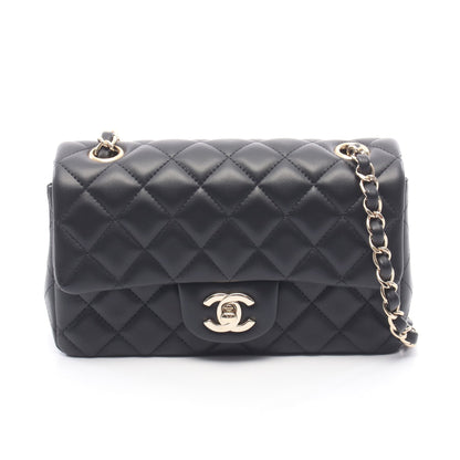 ミニマトラッセ20 チェーンショルダーバッグ ラムスキン ブラック ゴールド金具 シャネル バッグ CHANEL
