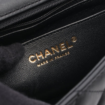 ミニマトラッセ20 チェーンショルダーバッグ ラムスキン ブラック ゴールド金具 シャネル バッグ CHANEL