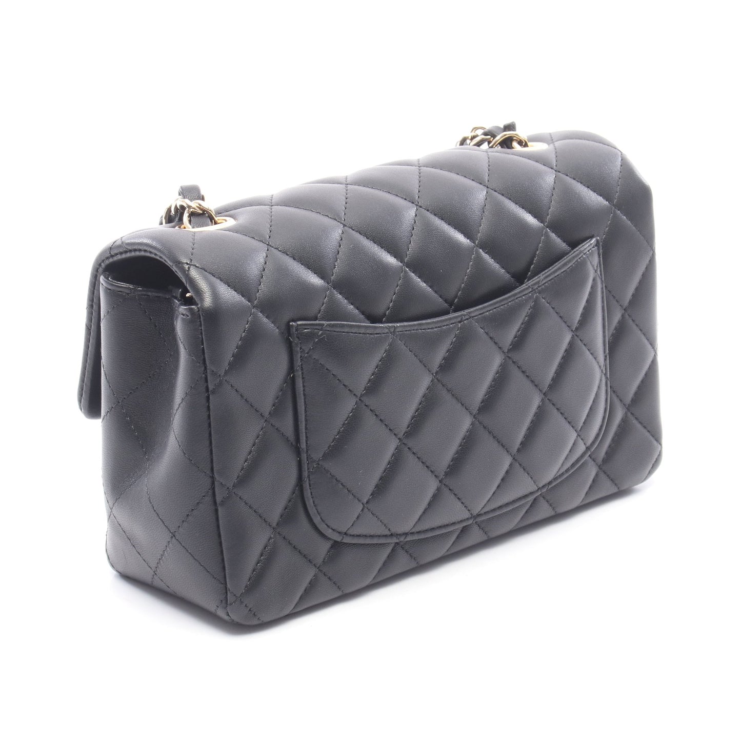 ミニマトラッセ20 チェーンショルダーバッグ ラムスキン ブラック ゴールド金具 シャネル バッグ CHANEL