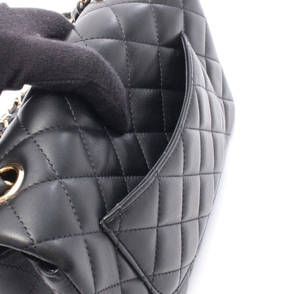 ミニマトラッセ20 チェーンショルダーバッグ ラムスキン ブラック ゴールド金具 シャネル バッグ CHANEL