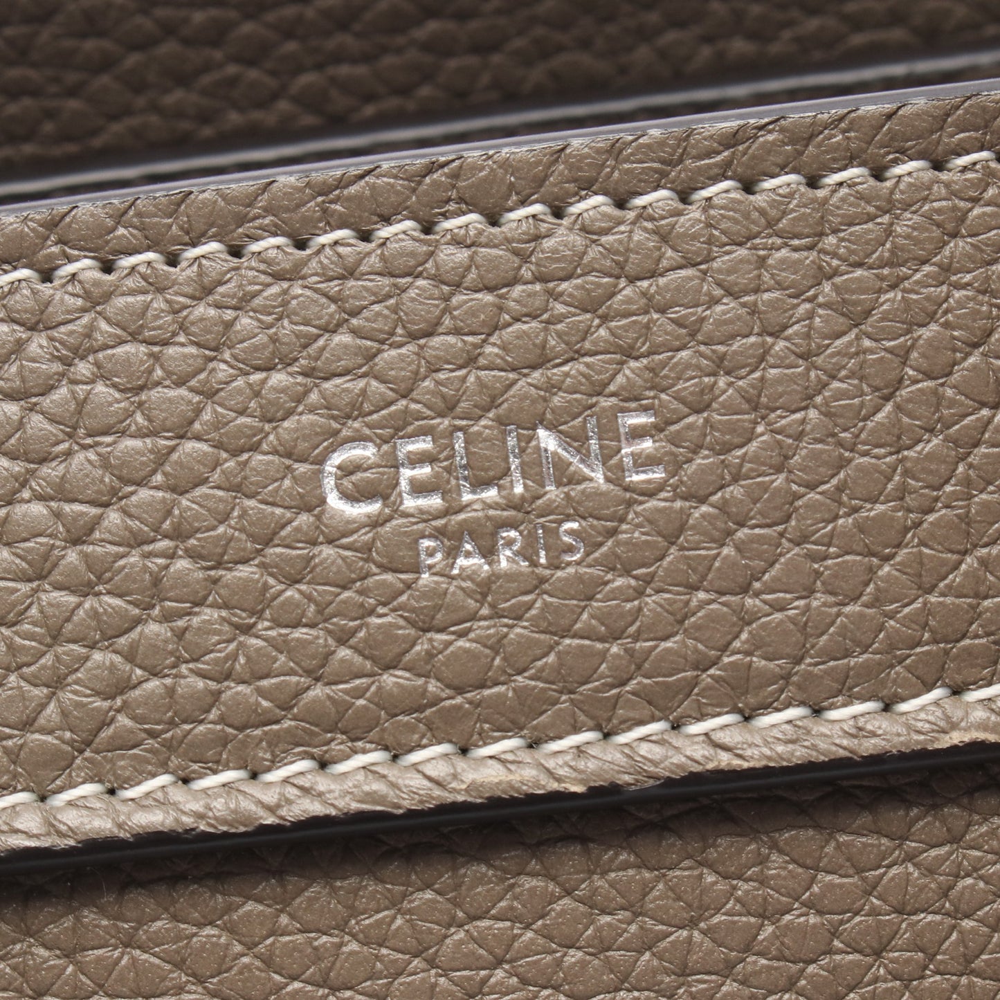 ラゲージ ナノショッパー 2WAY ハンドバッグ レザー グレーベージュ セリーヌ バッグ CELINE