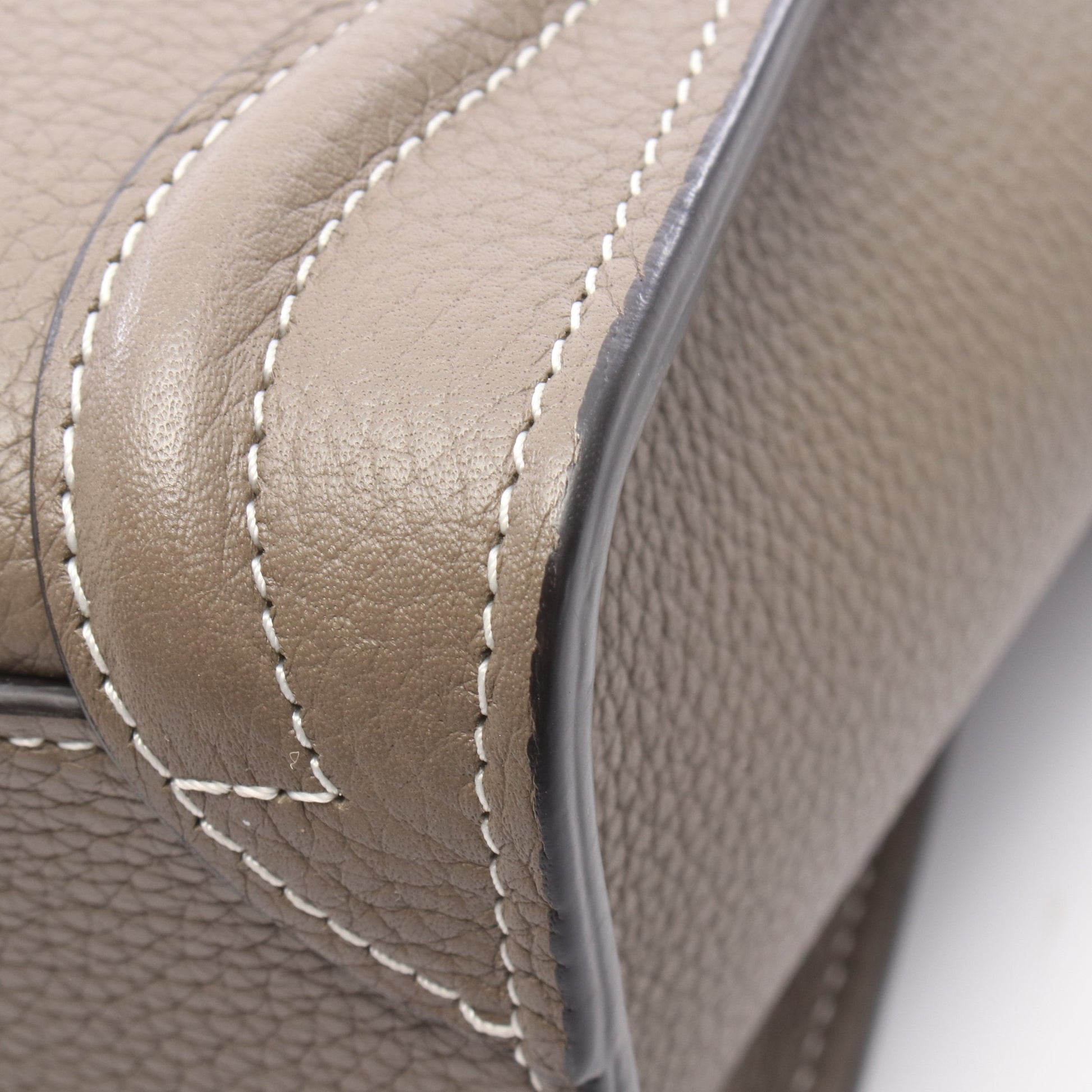 ラゲージ ナノショッパー 2WAY ハンドバッグ レザー グレーベージュ セリーヌ バッグ CELINE