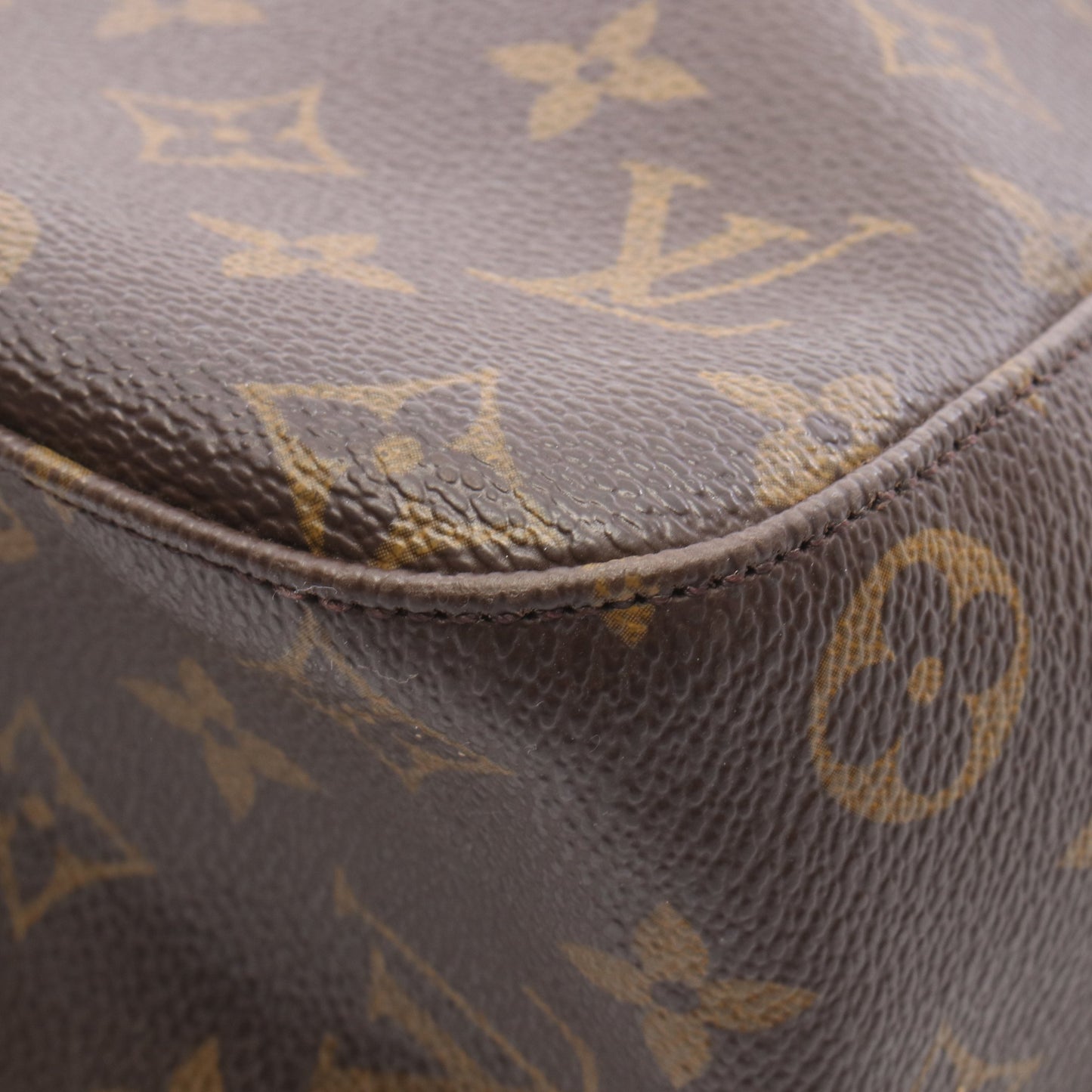 ルーピングGM モノグラム ショルダーバッグ PVC レザー ブラウン ルイヴィトン バッグ LOUIS VUITTON