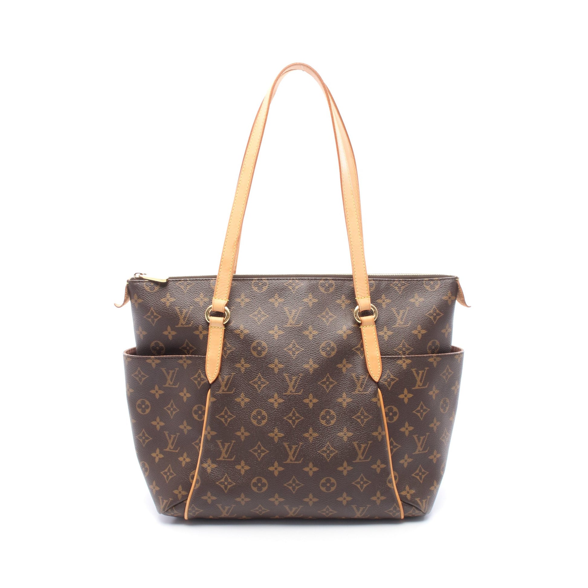 トータリーMM モノグラム ショルダーバッグ トートバッグ PVC レザー ブラウン ルイヴィトン バッグ LOUIS VUITTON