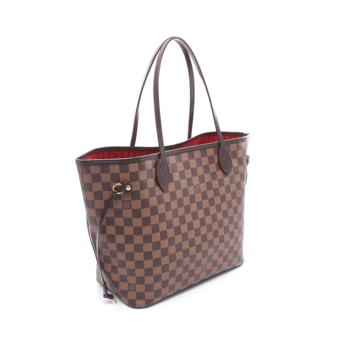 ネヴァーフルMM ダミエエベヌ ショルダーバッグ トートバッグ PVC レザー ブラウン ルイヴィトン バッグ LOUIS VUITTON