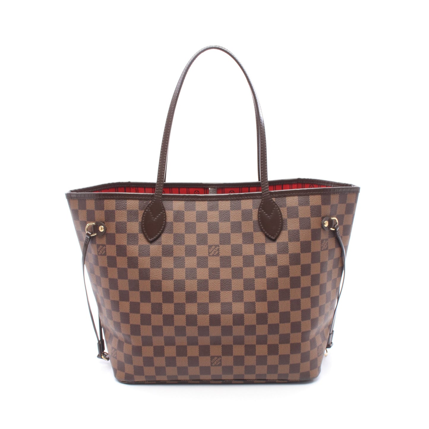 ネヴァーフルMM ダミエエベヌ ショルダーバッグ トートバッグ PVC レザー ブラウン ルイヴィトン バッグ LOUIS VUITTON
