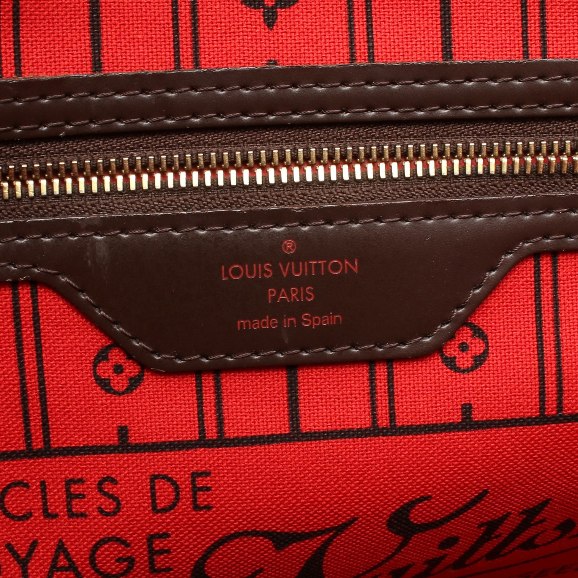 ネヴァーフルMM ダミエエベヌ ショルダーバッグ トートバッグ PVC レザー ブラウン ルイヴィトン バッグ LOUIS VUITTON