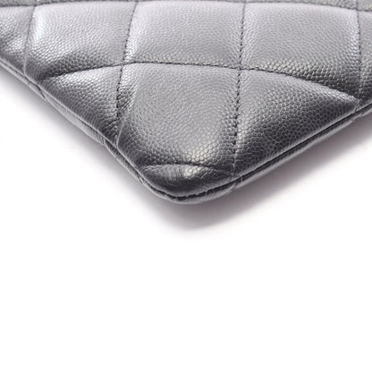 マトラッセ クラッチバッグ キャビアスキン ブラック ゴールド金具 シャネル バッグ CHANEL