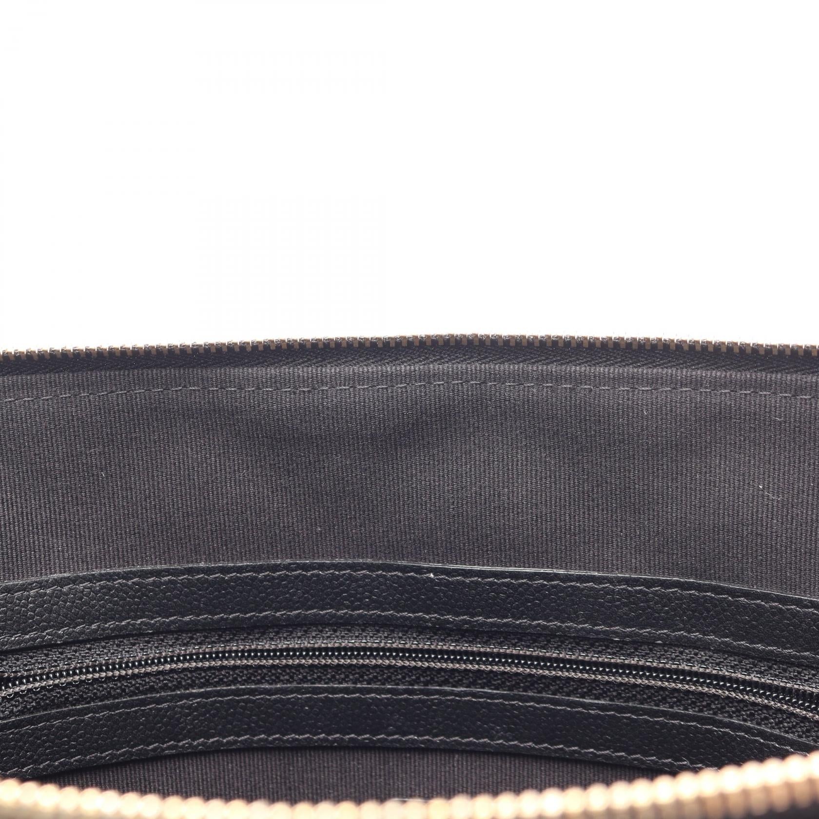 マトラッセ クラッチバッグ キャビアスキン ブラック ゴールド金具 シャネル バッグ CHANEL