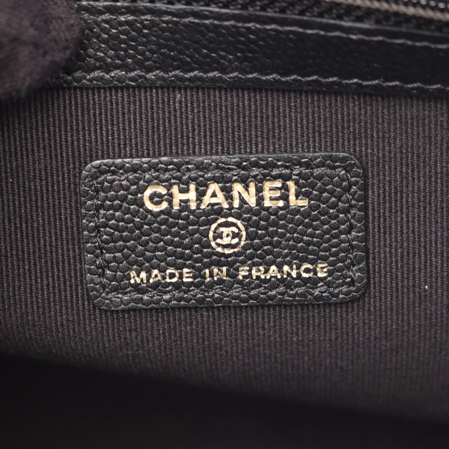 マトラッセ クラッチバッグ キャビアスキン ブラック ゴールド金具 シャネル バッグ CHANEL