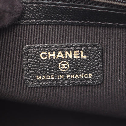 マトラッセ クラッチバッグ キャビアスキン ブラック ゴールド金具 シャネル バッグ CHANEL