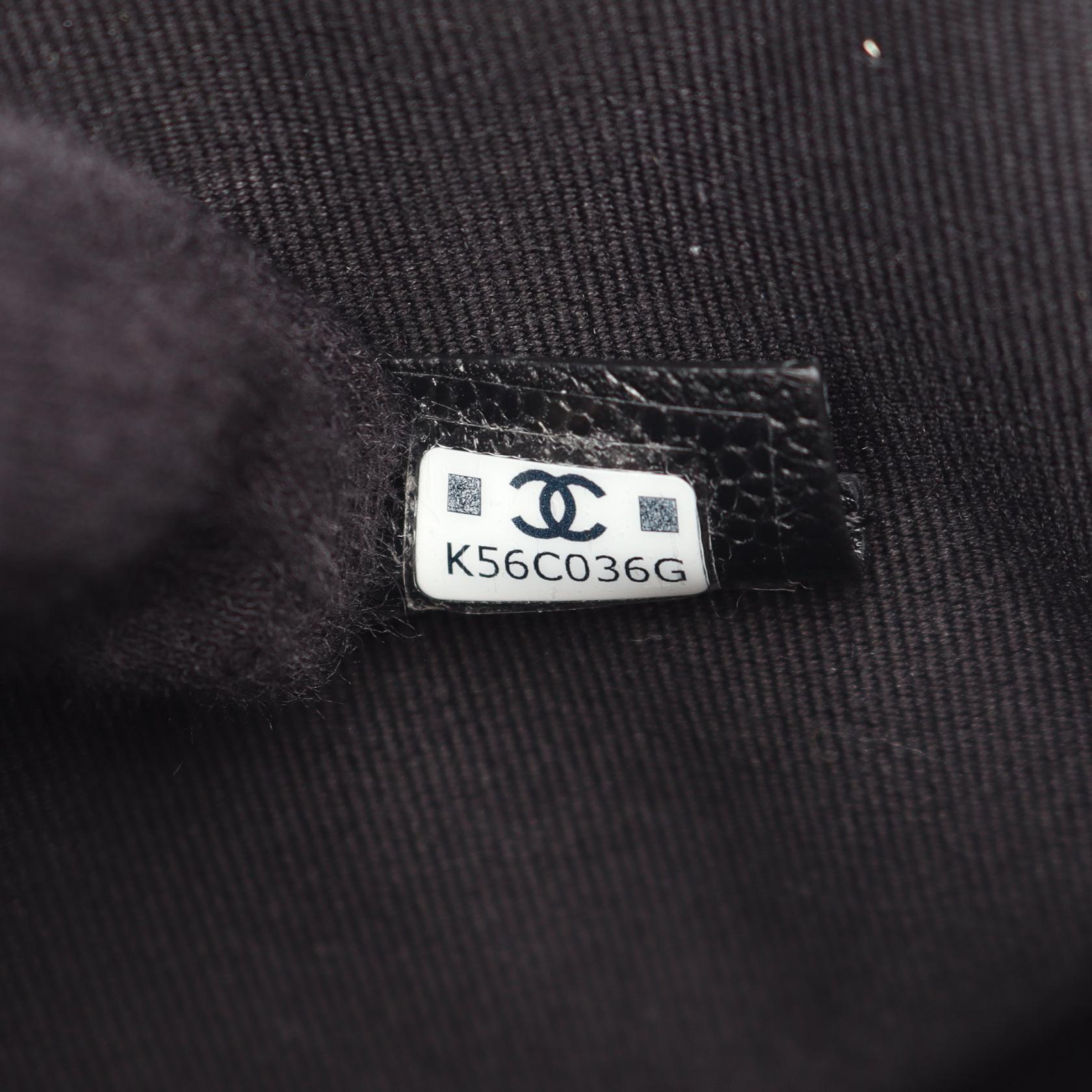 マトラッセ クラッチバッグ キャビアスキン ブラック ゴールド金具 シャネル バッグ CHANEL